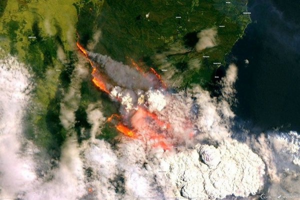 Uydu görüntüleri Avustralya'daki yangınların korkunç boyutunu gösterdi